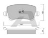 AISIN BPFO-2002 Brake Pad Set, disc brake